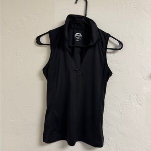 Slazenger Black Sleeveless Polo
